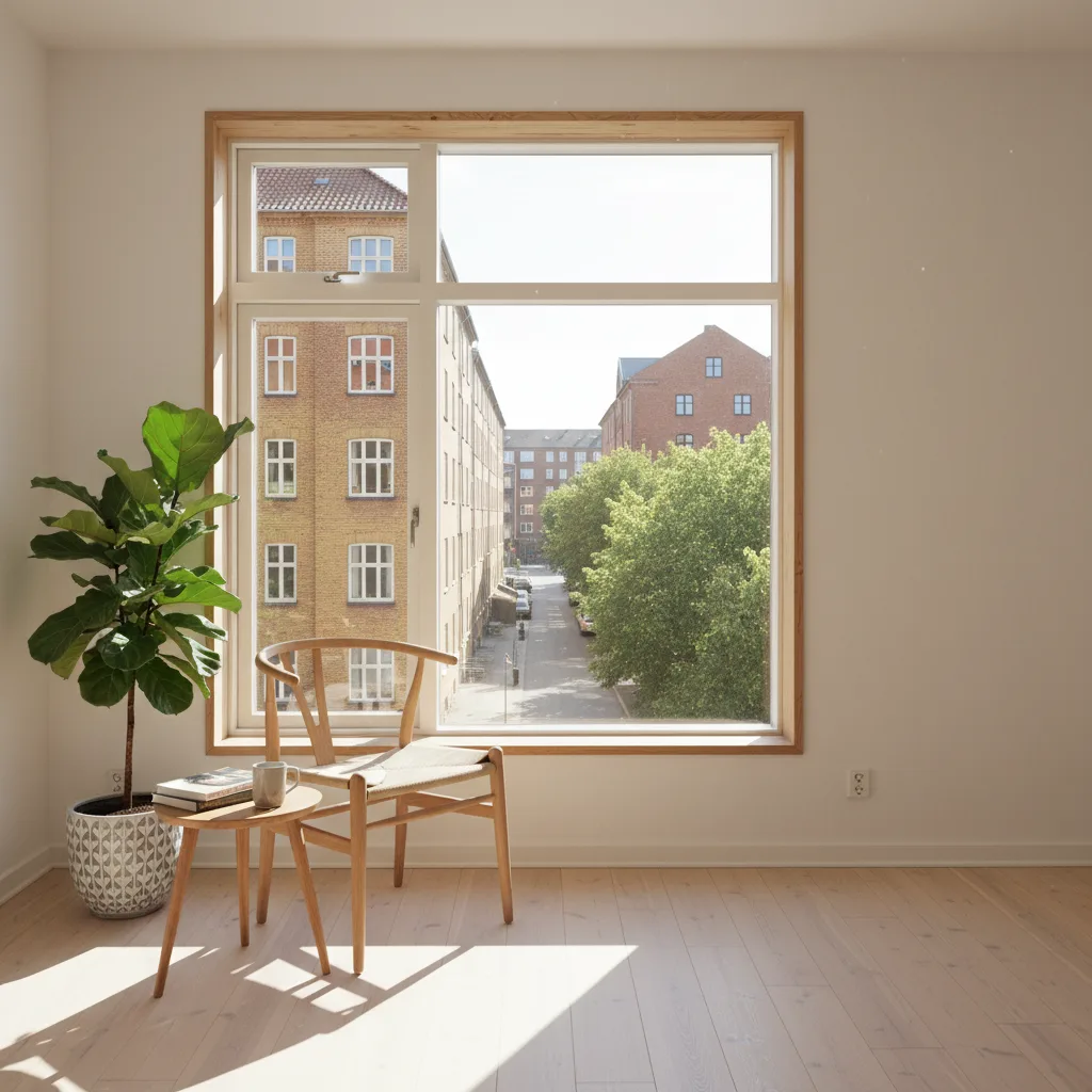 Lejlighed i Nordvest med udsigt til typisk Københavnsk murstensbygning